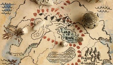 a hand drawn map