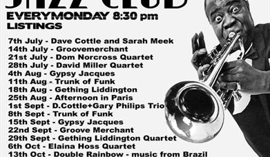 Clwb Jazz bob dydd Llun o 8.30pm. Mynediad £3.
