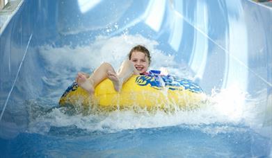 LC Swansea girl on water slides