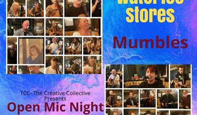 TCC - The Creative Collective presents Open Mic Night at Waterloo Stores Mumbles, Every Thursday 7.30pm.