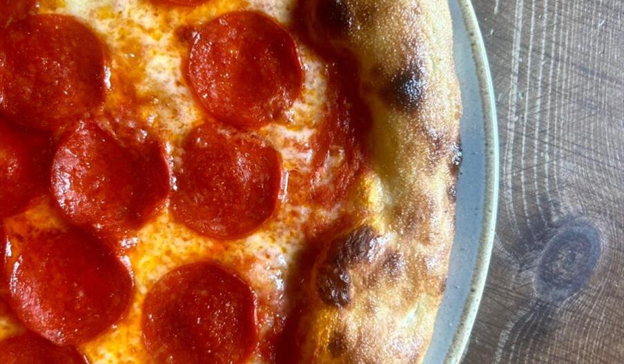 Bluebell Coffee and Kitchen pepperoni pizza