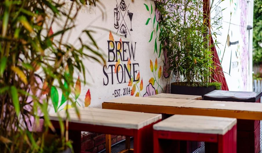 Brewstone outdoor seating area