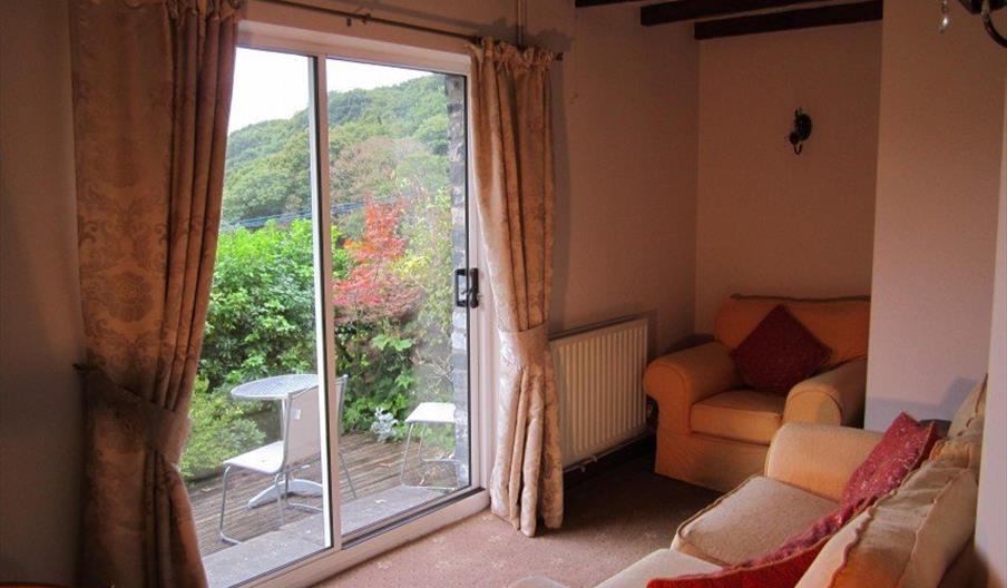 Cwmbach Lodges sofas with view