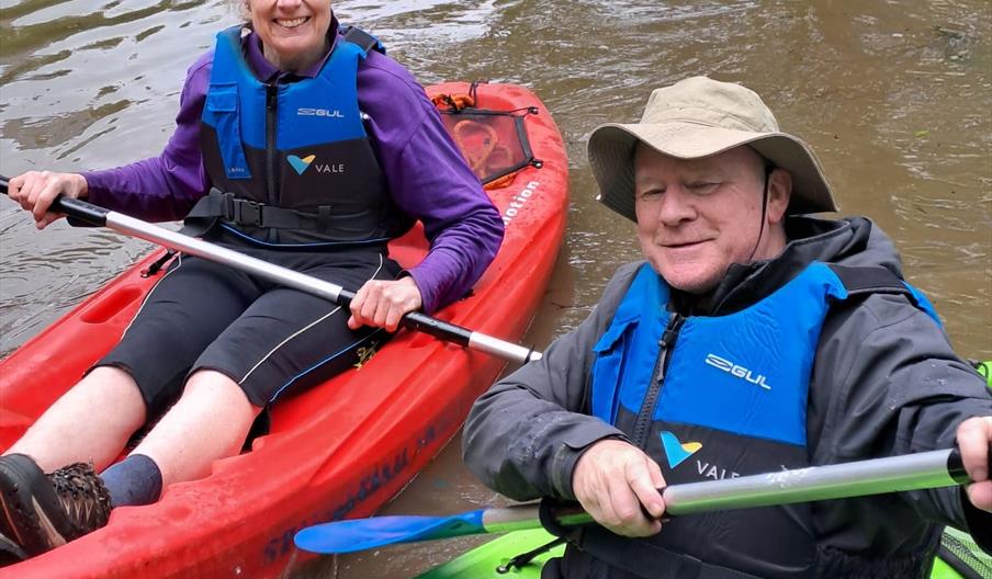 Paddlers enjoying the canal