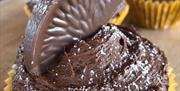 Cwm Ivy cafe and crafts coffee chocolate orange cupcake