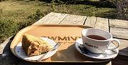 Cwm Ivy cafe and crafts coffee and cake with view
