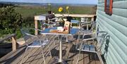 Cwm Ivy cafe and crafts coffee outside seating area and view