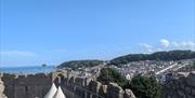 The view of Mumbles from the higher floors of Oystermouth Castle