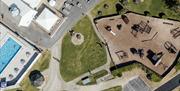 Llanrhidian Holiday Park aerial view
