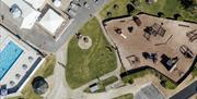 Llanrhidian Holiday Park aerial view