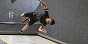 Person jumping