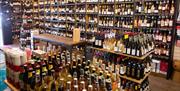 Cheers Wine Merchants shelves of bottles of win