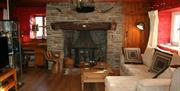 Coynant Farm Guesthouse, Cottages and Farm Park interior and fireplace