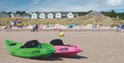 Croft Acre Holiday Cottages kayaks on beach