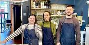 HQ Urban Kitchen staff posing for photo