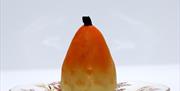 Millefoglie pear shaped dessert