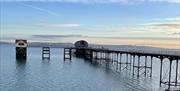 Mumbles Pier in the sunset