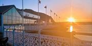 Mumbles Pier sunrise over the bay