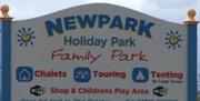 Newpark Holiday Park entrance sign