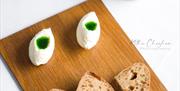 Norton House Hotel Restaurant bread and cheese