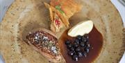 Norton House Hotel Restaurant dish with deserts
