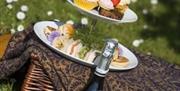 Parc-Le-Breos Restaurant afternoon tea hamper with champagne