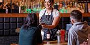 Peppermint Swansea waittress serving drinks