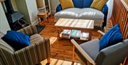 Pilton House Gower living area with sofas