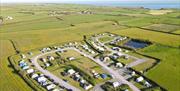 Pitton Cross Caravan and Camping Park aerial view of caravan park