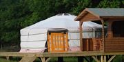 Seren Retreat exterior of glamping tent