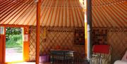 Seren Retreat glamping tent interior