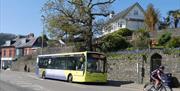 Swansea Bay without a Car bus at bus stop