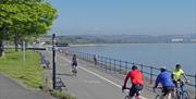 Swansea Bay without a Car prom with cyclists