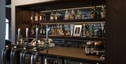 The Shed bar with beer taps