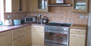 The kitchen inside Gower Edge