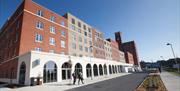 A photo of one of the group accommodation building provided by Swansea University's Swansea Bay Campus